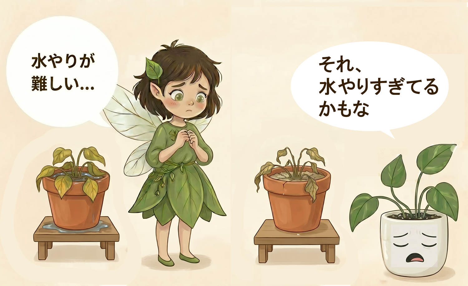 観葉植物の水やり基本【枯れさせない正しい頻度と方法】
