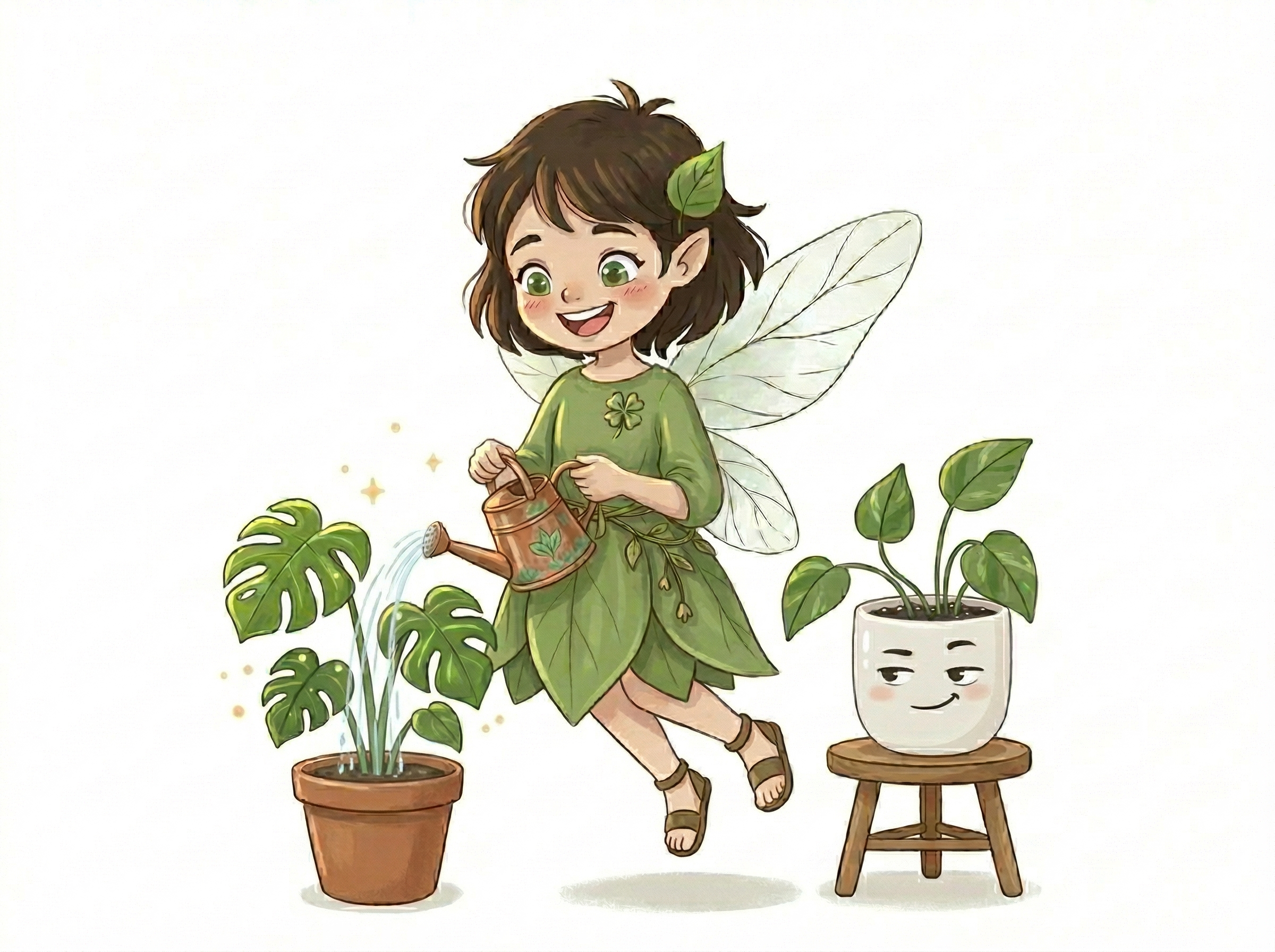 観葉植物の妖精みどりん