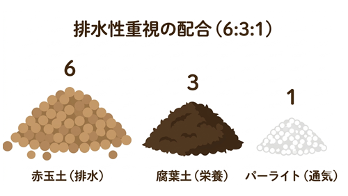 排水性重視の配合