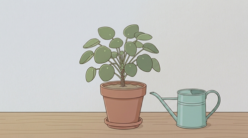 冬の水やり