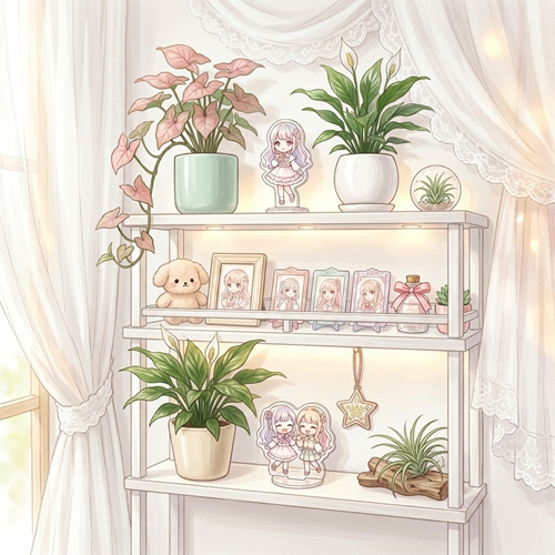 淡色系推し棚